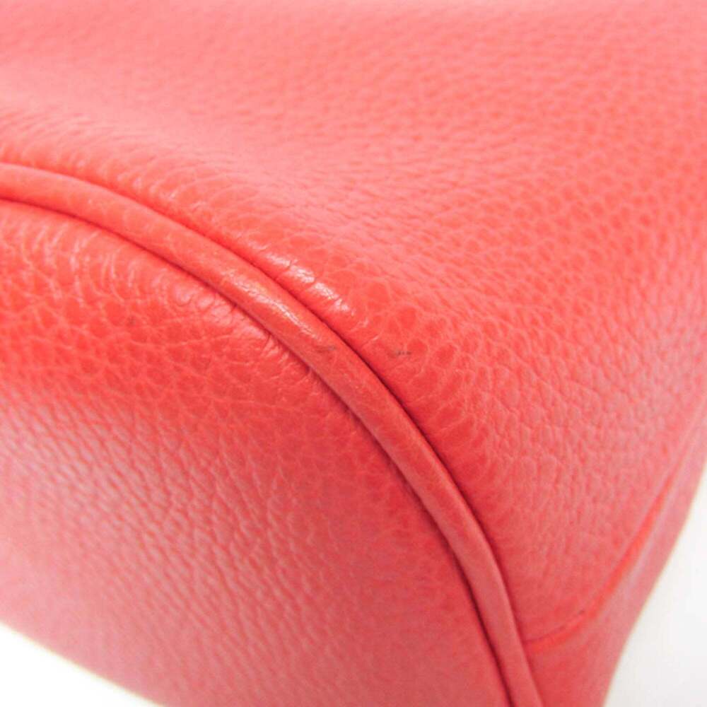 GUCCI Red Leather Shoulder Bag - Picture 6 of 15